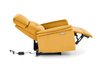 SEMIR fotel z funkcja elektrycznego rozkładania / gniazdo USB, musztardowy (2p=1szt)