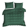 KOMPLET POŚCIELI SATYNOWEJ VERA 160 X 200 CM CIEMNOZIELONY