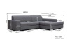 Narożnik MISTRAL 260x177 cm z funkcją spania