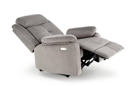 LORIS fotel wypoczynkowy popielaty (2p=1szt)