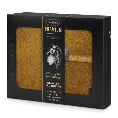 KOMPLET RĘCZNIKÓW VENUS 46 X 36 X 7 CM MIODOWY