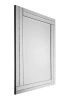 Lustro prostokątne Ariana glamour 60/90cm w klasycznej lustrzanej ramie wysadzanej drobnymi kryształkami