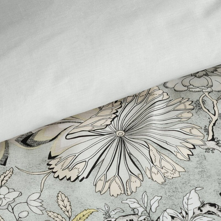 KOMPLET POŚCIELI SATYNOWEJ SPRING 72 220 X 200 CM JASNOSTALOWY