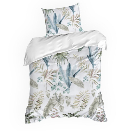 KOMPLET POŚCIELI SATYNOWEJ SPRING 52 140 X 200 CM BIAŁY