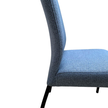 Krzesło PRASAL niebieskie w tkaninie