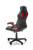 BERKEL fotel gabinetowy czarno-czerwony (1p=1szt)