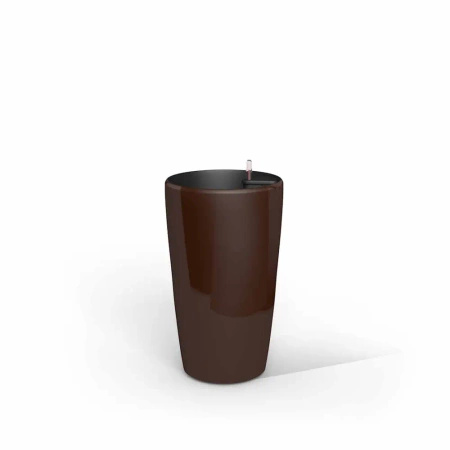 Ronda elegancka donica w kolorze mocha z wkładem nawadniającym 33x33x57