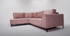 Narożnik Salvador 275x211 cm jasny różowy z funkcją spania MEBLOEXPO
