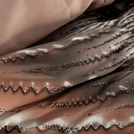 KOMPLET POŚCIELI SATYNOWEJ REINA 18 160 X 200 CM BRĄZOWY