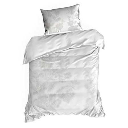 KOMPLET POŚCIELI SATYNOWEJ PREMIUM27 140 X 200 CM BIAŁY