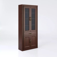 Biblioteczka klasyczna do gabinetu 4-drzwiowa 37x100x230 cm Classic