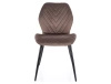 Zestaw 4 krzeseł Mike Velvet cappuccino