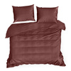 KOMPLET POŚCIELI SATYNOWEJ VERA 220 X 200 CM BURGUNDOWY