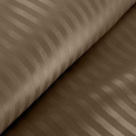 KOMPLET POŚCIELI SATYNOWEJ VERA 160 X 200 CM BRĄZOWY