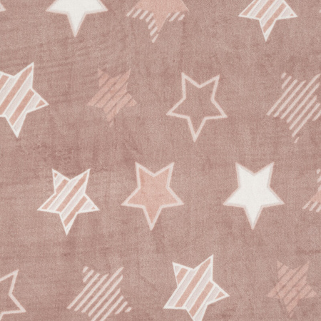 KOMPLET POŚCIELI FLANO 4 220 X 200 CM PUDROWY RÓŻ