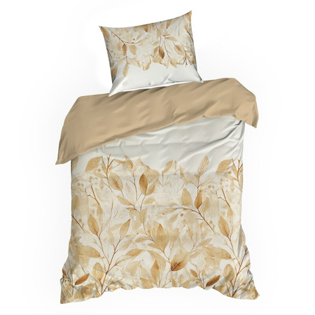 KOMPLET POŚCIELI SATYNOWEJ SPRING 60 140 X 200 CM CIEMNOPOMARAŃCZOWY