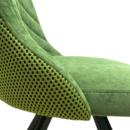 Krzesło NERO zielone w tkaninie