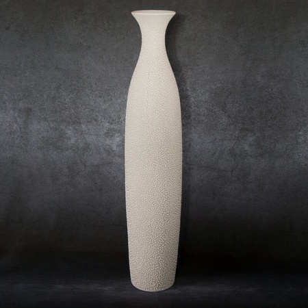 WAZON DEKORACYJNY RISO O 13 X 63 CM KREMOWY