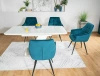 Zestaw 2 krzeseł Lilia Velvet turkusowy