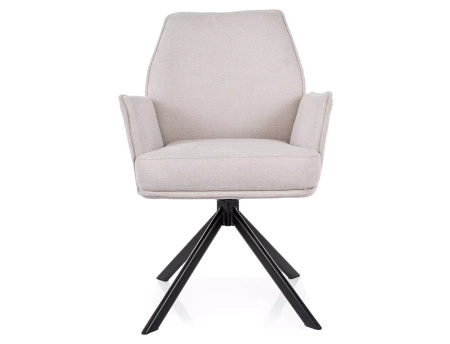 Zestaw 2 krzeseł Hugo Brego jasny beżowy