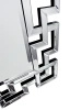 Lustro Prato 80/120cm w stylu glamour z ramą z kryształków o geometrycznym wzorze