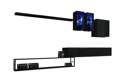 Meblościanka wisząca Switch Met I czarny