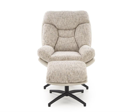 KRONOS fotel z podnóżkiem, beżowy / wielobarwny (1p=1szt)