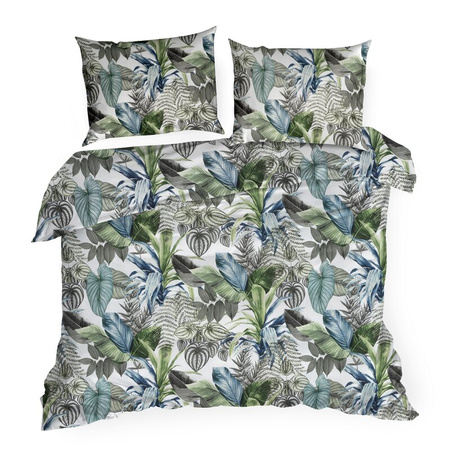KOMPLET POŚCIELI BAWEŁNIANEJ DAVOS 220 X 200 CM ZIELONY