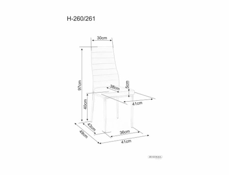 Zestaw 4 krzeseł H-261 bis kremowy