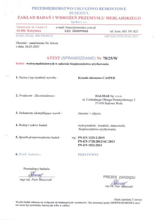 CASPER fotel gabinetowy czarny (1p=1szt)