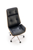 WEBSTER fotel gabinetowy orzechowy/czarny