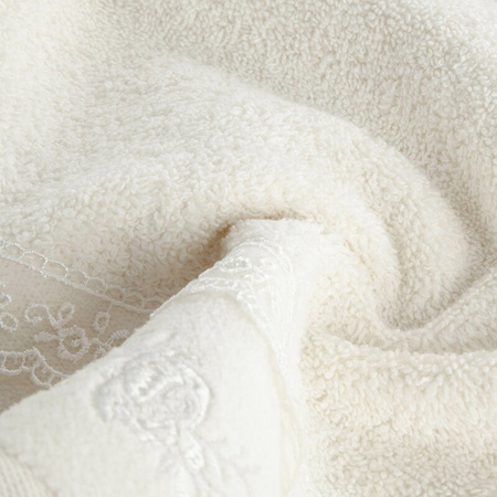 RĘCZNIK SISI (02) 50 X 90 CM KREMOWY