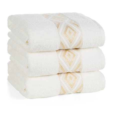 RĘCZNIK AZARI (01) 70 X 140 CM KREMOWY