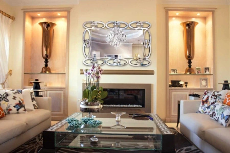 Lustro Renee 80/120cm prostokątne wykwintne w ażurowej ramie