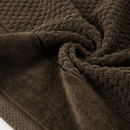 RĘCZNIK FRIDA (08) 70 X 140 CM CIEMNOBRĄZOWY