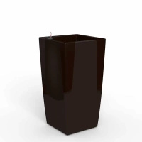 Cube reprezentacyjna donica w kolorze brązowym z wkładem nawadniającym 39x39x76