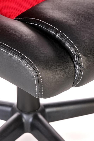 BERKEL fotel gabinetowy czarno-czerwony (1p=1szt)