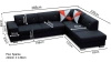 Narożnik DIDI 285x220 cm z funkcją spania