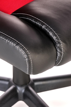 BERKEL fotel gabinetowy czarno-czerwony (1p=1szt)