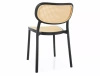 Zestaw 2 krzeseł Bali czarne beżowe