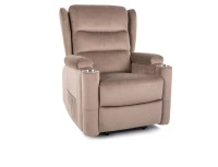 Fotel rozkładany Minos Velvet ciemny beżowy