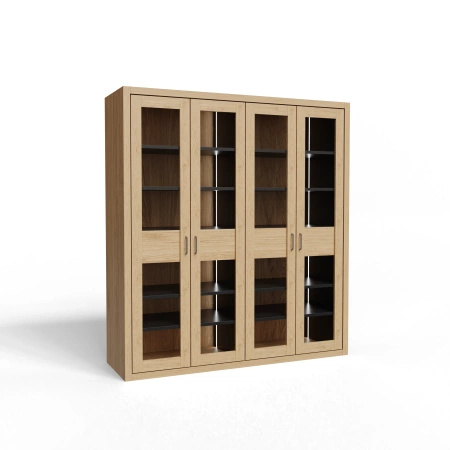 Elegancka biblioteczka 4-drzwiowa 206 cm Ambasador