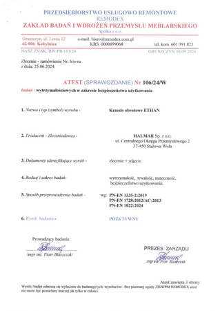 ETHAN fotel gabinetowy popielaty (1p=1szt)