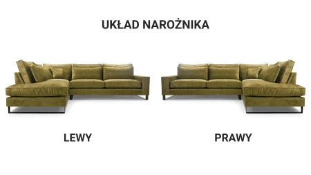 Narożnik CORBLACK 314x224 cm