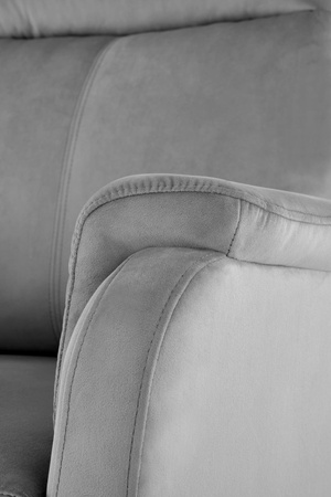 CROCUS fotel wypoczynkowy z funkcją elektrycznego rozkładania, popielaty (1p=1szt)