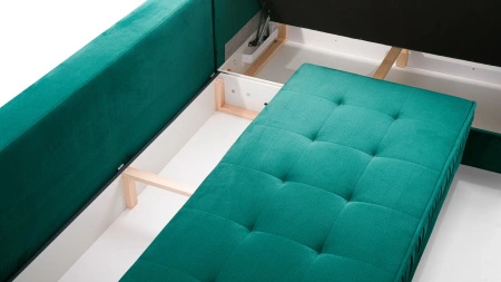 Narożnik AKITA U 365x185 cm z funkcją spania