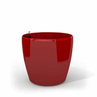Classic trwała donica w kolorze czerwonym z wkładem nawadniającym 45x45x42