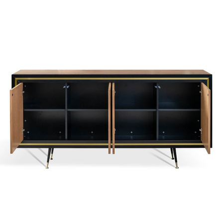 Komoda 200 cm dąb onyx ELEGANCE