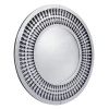 Lustro okrągłe glamour Marzano 90cm w dekoracyjnej ramie z kryształkami w kształcie łez