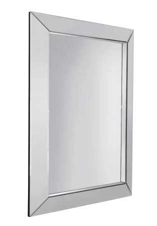 Lustro klasyczne Gatto 66/90cm prostokątne w prostej ramie z mniejszych lustrzanych fragmentów